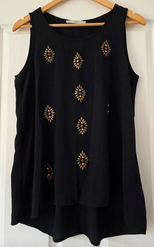 Black studded summer cami - black,