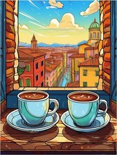 Tile Mural Italy Two Coffee
