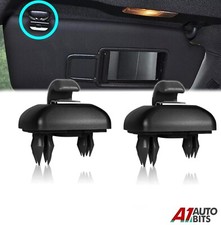 Sun visor clip holder hook - 2x,