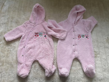 Twin Sleepsuits/Pramsuits - Bebe Bonito. Age 0-3 months. TWINS