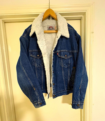 Levi sherpa trucker - sherpa, denim