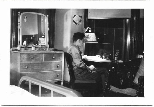 Vintage old 1940 photo boy - 1940,