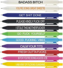Cityhermit 11Pcs Funny Pens