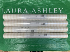 Laura Ashley Lyme Regis Stone White Wallpaper -4 ROLLS- F06221/1 Free Postage