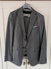 Zara Mens Grey 3 Piece Suit -