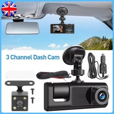3 Lens Car Dash Cam Kit Front