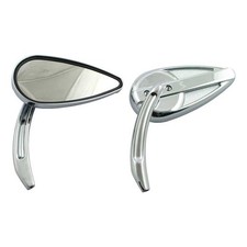 Chrome Retro Teardrop Mirrors
