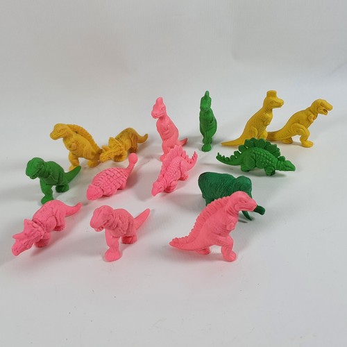 Dinosaur erasers pink and - pink,