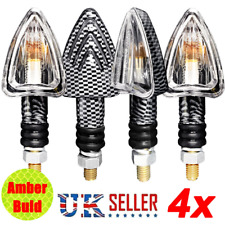 4x MINI ARROW  Motorcycle  Turn Signal Indicators Light Lamp Amber Universal