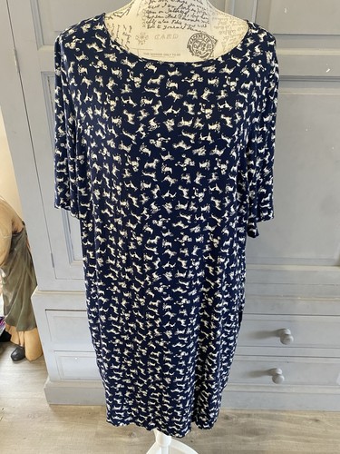 Ladies joules cynthie navy dog - ladies,