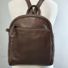 JOBIS Brown Leather Backpack