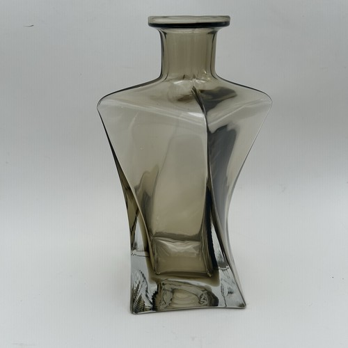 vintage twisted glass decanter