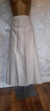 Vintage Handmade Ivory Raw Silk Maxi Skirt, Party, Christmas, Occasions Wear....