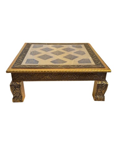 Antique golden rajwadi square - golden,