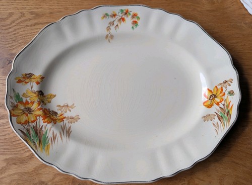 Vintage serving plate - vintage, j&g