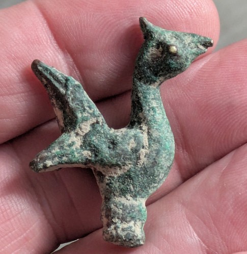 Ancient roman bronze - bronze, bird
