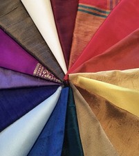 100% SILK REMNANTS X 16 JEWEL