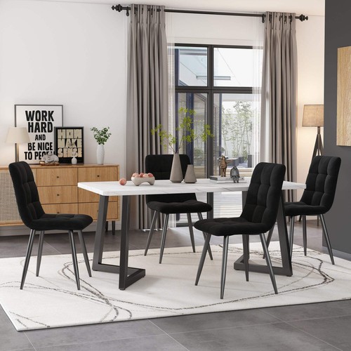 117x68cm dining table with - 117x68cm, 4