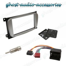 Double DIN Oval Silver Facia Fascia for Ford Car Radio CD Stereo Fitting Kit