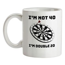 40th Birthday Darts - Ceramic