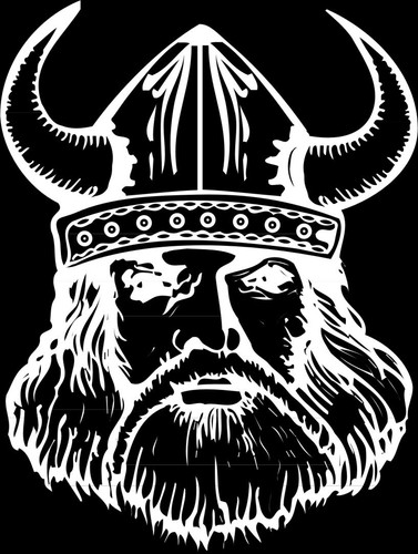 Viking mascot 1 color - mascot,