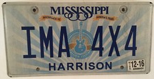 vanity I AM A 4 X 4 license