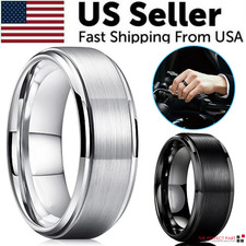 Tungsten carbide wedding band - tungsten,