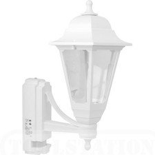 ASD CL/WK100P BC GLS Coach Lantern IP44 White with PIR