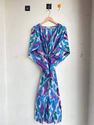 Indian cotton kaftan multi - cotton,