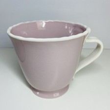 Anthropologie Purple With White Bow Handle Mug - Excellent Condition