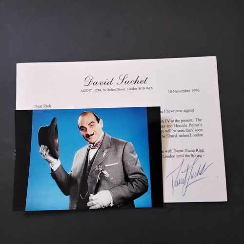 David suchet signed 1996 - suchet,