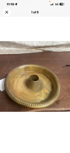 Georgian chamber brass candle - georgian,