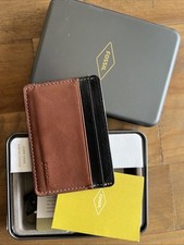 Brown Leather Fossil Card