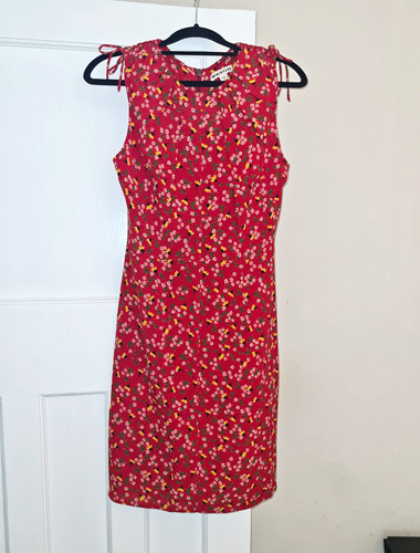 Whistles red floral satin - red,
