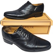 ROMBAH WALLACE Men's Formal Oxford Shoes UK9 Black Leather Dress TH2