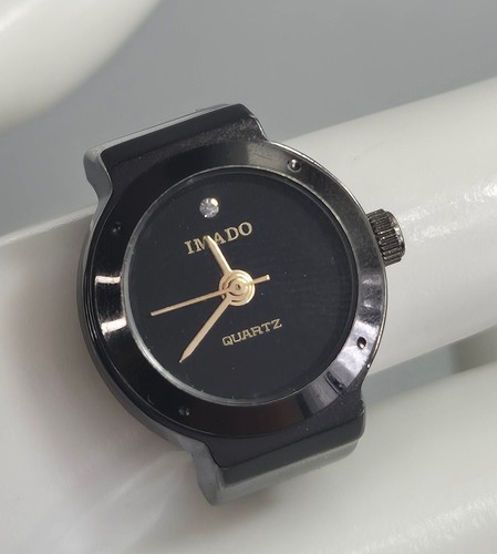 Vintage imado ring watch black - ring,