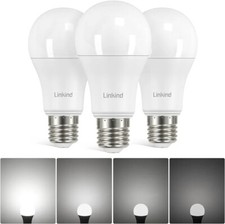 3 pack Dimmable E27 LED Edison Screw A60 Light Bulb, 13W 1521lm Linkind