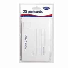 25 Blank Mail Post Cards 140x88mm Convenient Bulk Family Friends Travel Postal