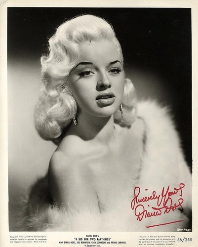 Diana dors signed kid - signed, for