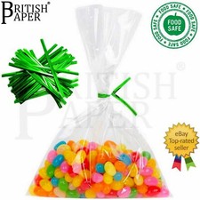 CLEAR CELLOPHANE BAGS FOOD SWEET GIFT CELLO SMALL LARGE CANDY COOKIE TREAT PARTY