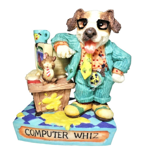 Computer whiz dog - computer, gone