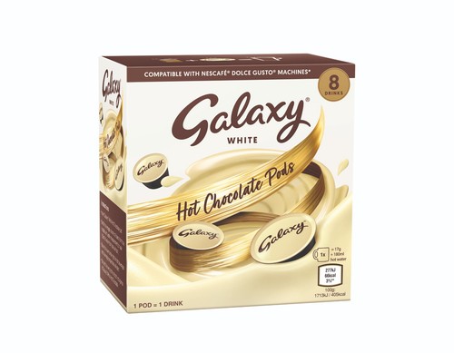Galaxy white hot chocolate - galaxy,