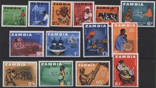 Zambia 1964 definitive - zambia,