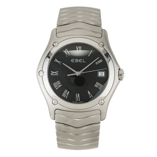 Ebel classic wave 38mm black - ebel,