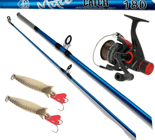 6ft 2pc fishing rod reel - 2pc,