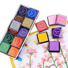 20 Pack Ink Pad, XCOZU Rainbow