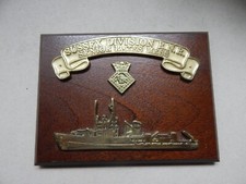 British Sussex Division Royal Naval Reserve Senior Rates Mess Plaque BM