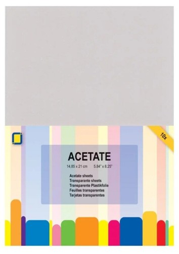 Acetate clear sheets - clear, by