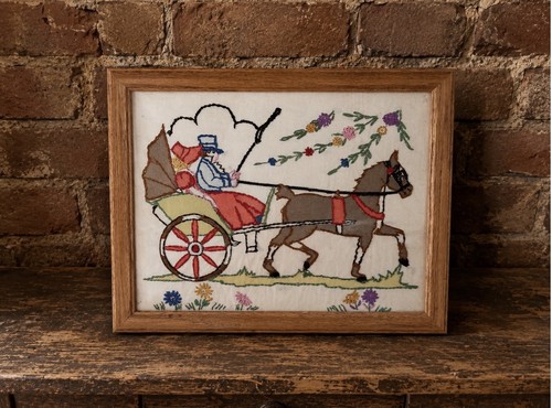 Antique pre war embroidered - war,