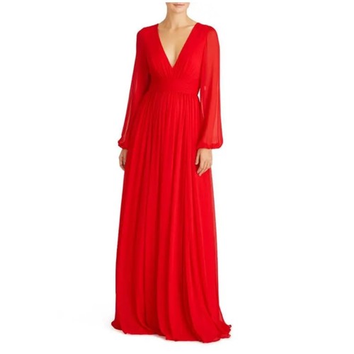 Monique lhuillier fiona red - ml,